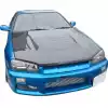 ModeloDrive Carbon Fiber NISM N1 Hood > Nissan Skyline R34 GTR 1999-2004 - Image 7