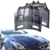 ModeloDrive Carbon Fiber BLK Series Hood > Mercedes-Benz SLK (R171) 2005-2011 - Image 14