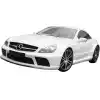 ModeloDrive Carbon Fiber BLK Series Front Splitter > Mercedes-Benz SL (R230) 2003-2012 - Image 4