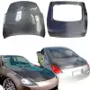 ModeloDrive Carbon Fiber OER HR Hood Hatch Combo > Nissan 350Z Z33 2007-2008 - Image 1