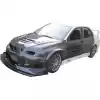 ModeloDrive Carbon Fiber VOLT Race Clam Shell (front) > Mitsubishi Evolution EVO8 EVO9 2003-2006 - Image 4