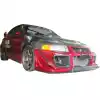 ModeloDrive Carbon Fiber EVO5 Wide Body Fenders (front) > Mitsubishi Evolution EVO5 EVO6 1998-2001> 4dr - Image 9