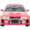 ModeloDrive FRP EVO5 Wide Body Front Bumper > Mitsubishi Evolution EVO5 EVO6 1998-2001 - Image 3