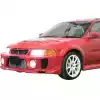 ModeloDrive FRP EVO5 Wide Body Front Bumper > Mitsubishi Evolution EVO5 EVO6 1998-2001 - Image 5