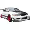 ModeloDrive FRP VAR V2 Front Bumper /w Lip > Mitsubishi Evolution EVO8 EVO9 2003-2006 - Image 9