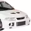 ModeloDrive FRP EVO6 Wide Body Front Bumper > Mitsubishi Evolution EVO5 EVO6 1998-2001 - Image 3