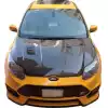 ModeloDrive Carbon Fiber KR Vented Hood > Ford Focus 2012-2014 - Image 18