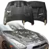 ModeloDrive Carbon Fiber GT Type-1 Hood > Nissan GT-R GTR R35 2009-2016 - Image 4