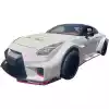 ModeloDrive FRP LBPE SE Wide Body Front Bumper w Canards > Nissan GT-R GTR R35 2009-2016 - Image 17