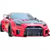 ModeloDrive FRP LBPE SE Wide Body Front Bumper w Canards > Nissan GT-R GTR R35 2009-2016 - Image 10