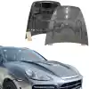 ModeloDrive Carbon Fiber HAMA Hood > Porsche Cayenne (958) 2011-2014 - Image 1