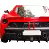 ModeloDrive Partial Carbon Fiber MDES Rear Bumper w Diffuser > Ferrari 488 GTB F142M 2016-2019 - Image 11