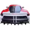 ModeloDrive Partial Carbon Fiber MDES Rear Bumper w Diffuser > Ferrari 488 GTB F142M 2016-2019 - Image 2