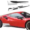 ModeloDrive Partial Carbon Fiber MDES Side Skirts > Ferrari 488 GTB F142M 2016-2019 - Image 1