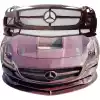 ModeloDrive Carbon Fiber BLK-GT Wide Body Front Bumper > Mercedes-Benz SLS AMG (R197) 2011-2014 - Image 3