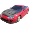 ModeloDrive Carbon Fiber TSEC Hood > Toyota Supra (JZA80) 1993-1998 - Image 8