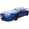 ModeloDrive Carbon Fiber JU GTR Wing Riser Stands > Nissan Skyline R34 GTR 1999-2004 - Image 5