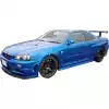 ModeloDrive Carbon Fiber JU GTR Wing Riser Stands > Nissan Skyline R34 GTR 1999-2004 - Image 9