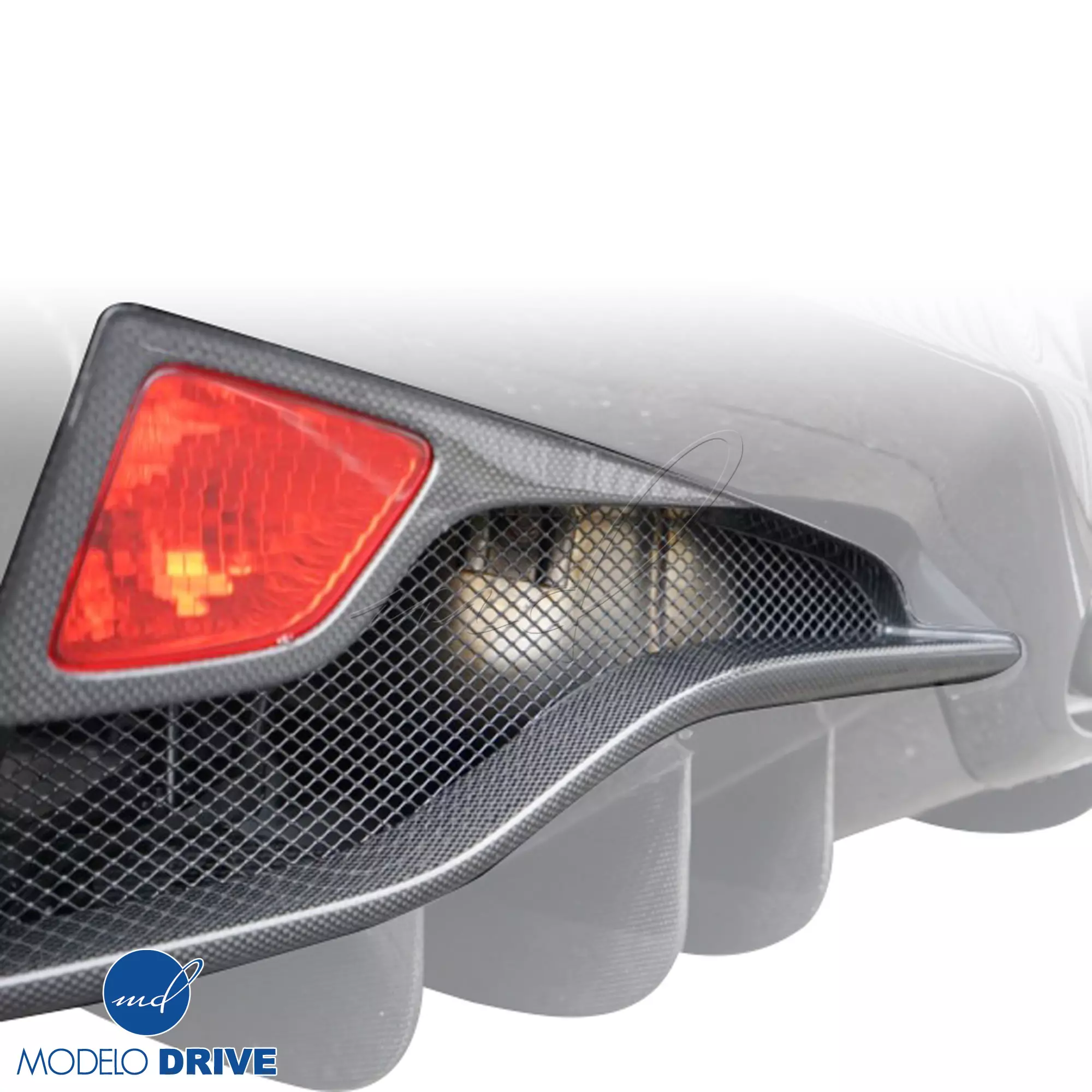 ModeloDrive Carbon Fiber OER Rear Diffuser /w Garnishes > Ferrari 458 2015-2020 - Image 8