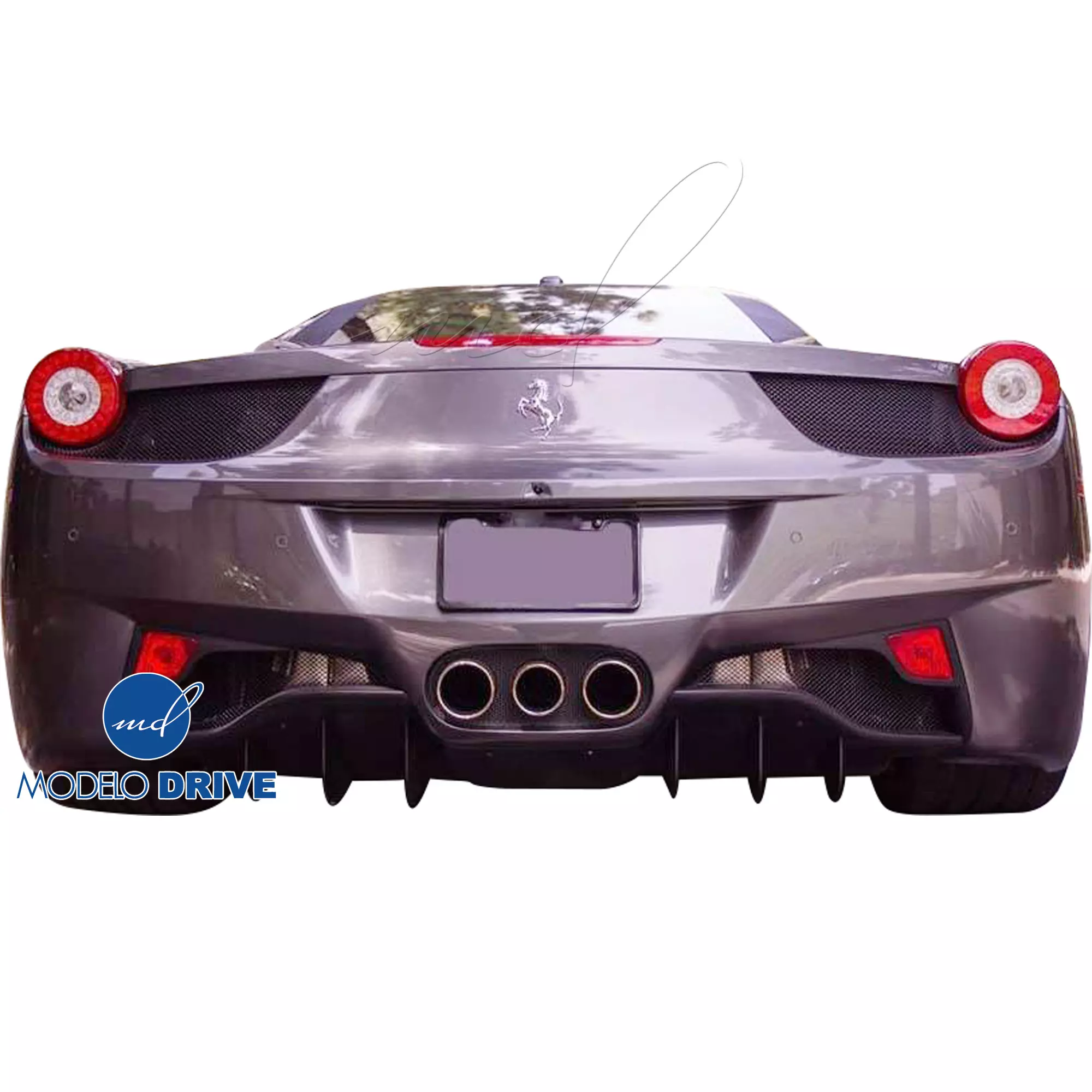 ModeloDrive Carbon Fiber OER Rear Diffuser /w Garnishes > Ferrari 458 2015-2020 - Image 6