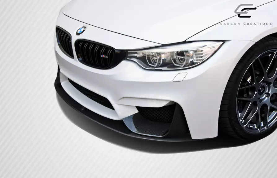 2014-2018 BMW M3 F80 2014-2020 M4 F82 F83 Carbon Creations M Performance Look Front Splitter 2 Piece (s) - Image 2