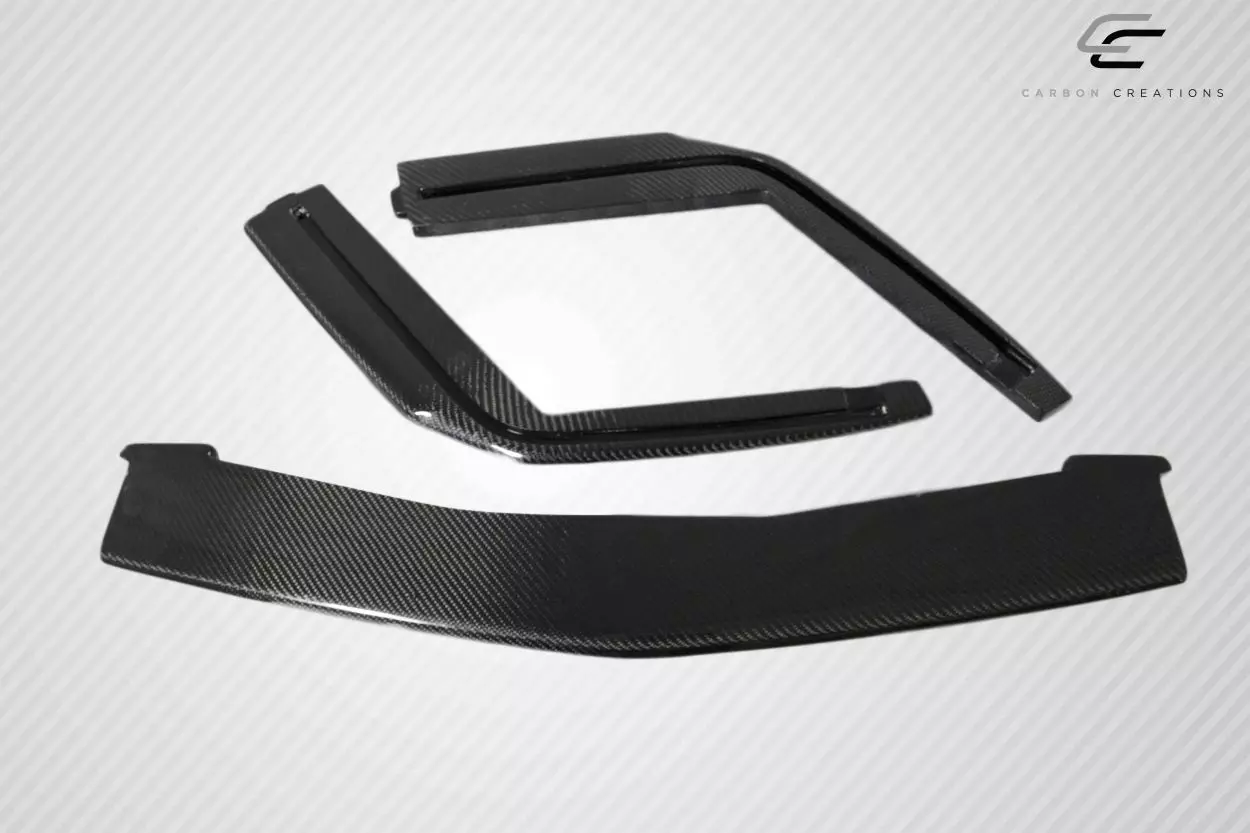 2009-2014 Cadillac CTS-V Carbon Creations G2 Front Splitter 3 Piece - Image 3