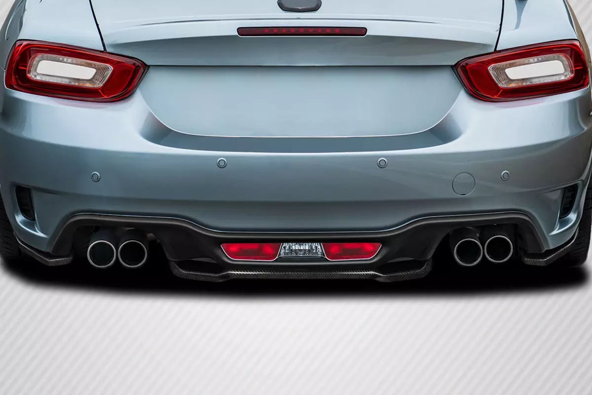 2017-2020 Fiat 124 Spider Carbon Creations Speed Rear Lip Spoiler Splitters 3 Pieces - Image 1