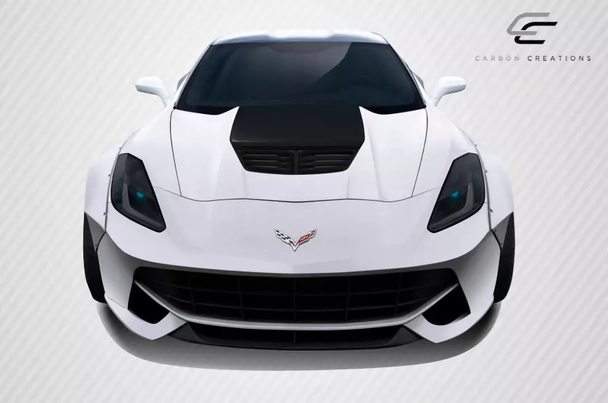 2014-2019 Chevrolet Corvette C7 Carbon Creations DriTech Z06 Look Hood- 1 Piece - Image 2
