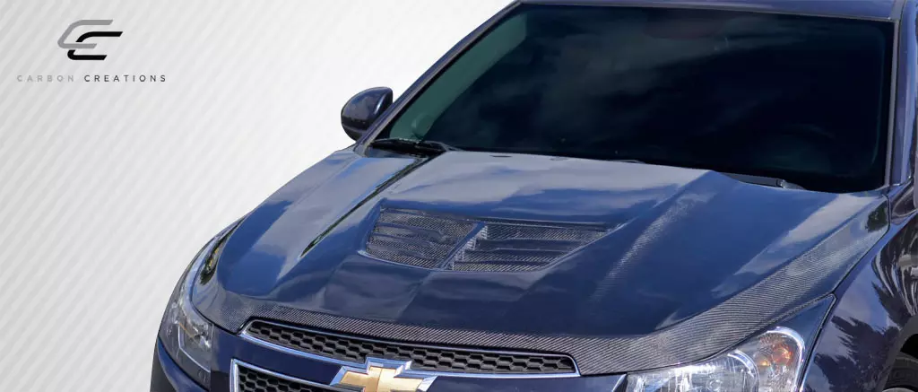 2011-2015 Chevrolet Cruze Carbon Creations Stingray Z Hood- 1 Piece - Image 3