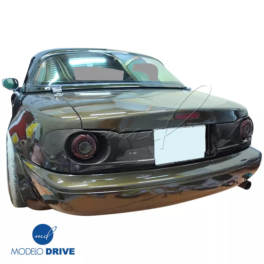 ModeloDrive Carbon Fiber GVAR Deleted Tailgate Housing Panel > Mazda Miata (NA) 1990-1996 - Image 1