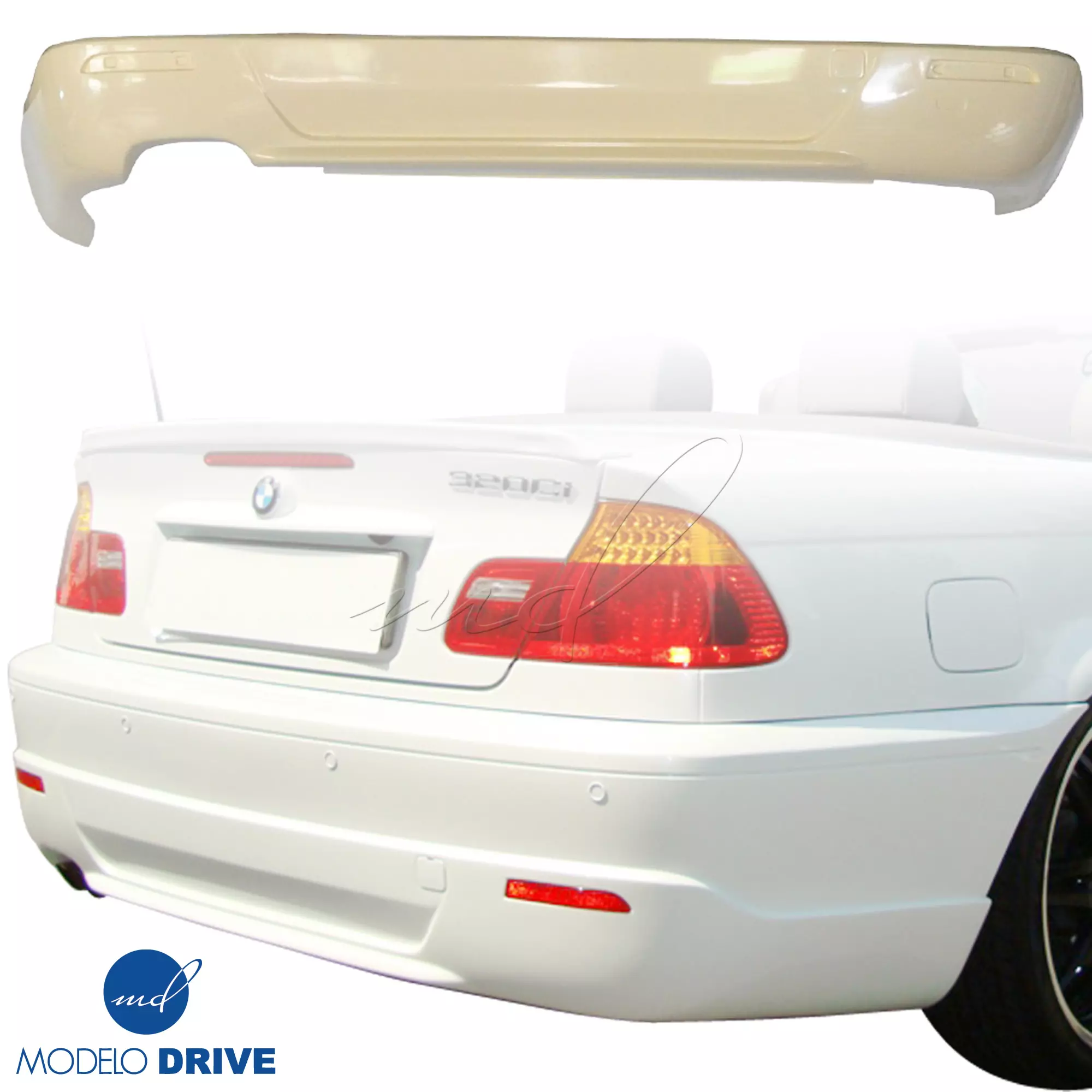 ModeloDrive FRP ASCH Rear Valance Add-on > BMW 3-Series E46 1999-2005 > 2dr - Image 1