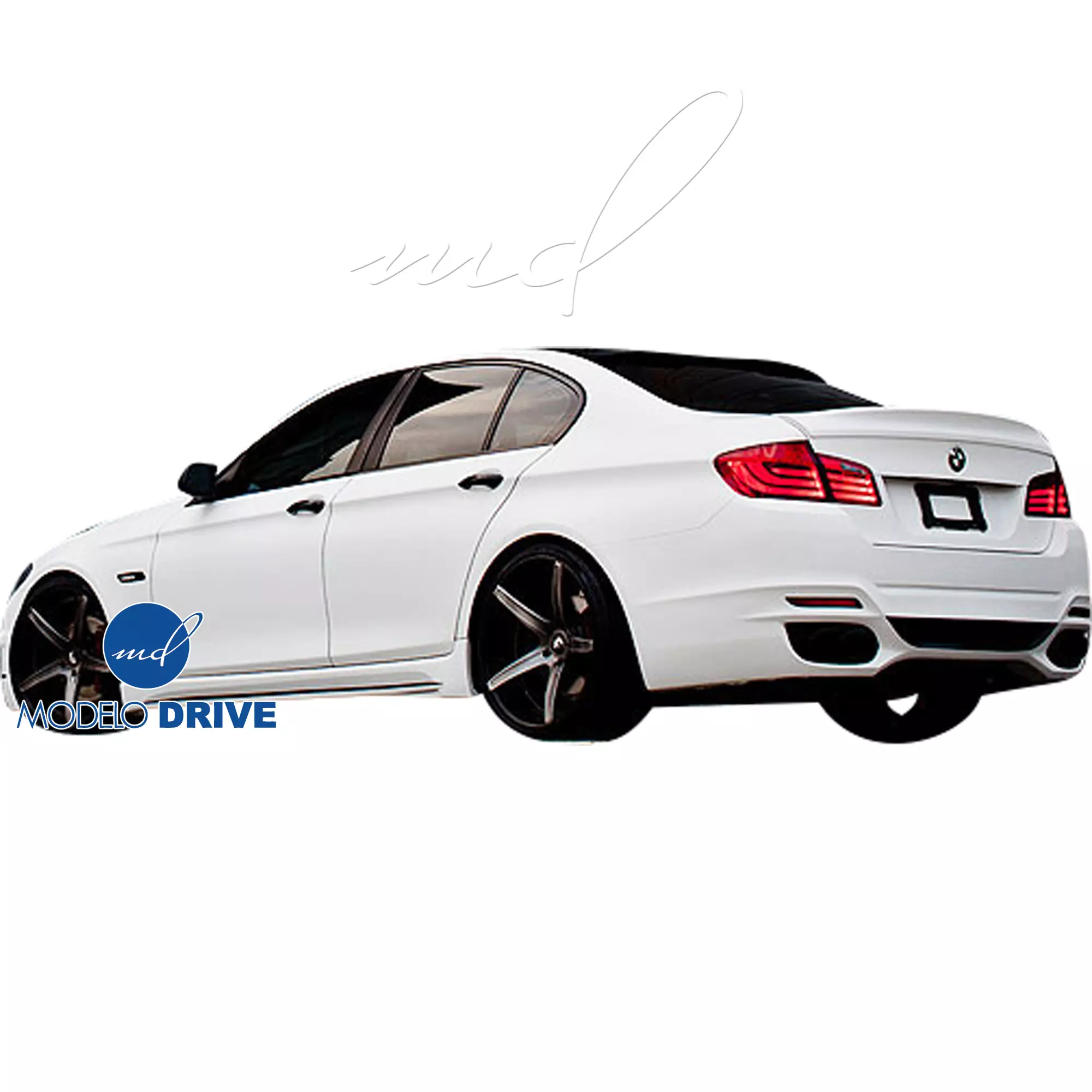 ModeloDrive FRP WAL Rear Bumper > BMW 5-Series F10 2011-2016 > 4dr - Image 4