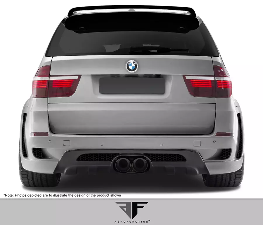 2010-2013 BMW X5 X5M E70 AF-1 Wide Body Rear Bumper Cover ( GFK ) 1 Piece (S) - Image 2