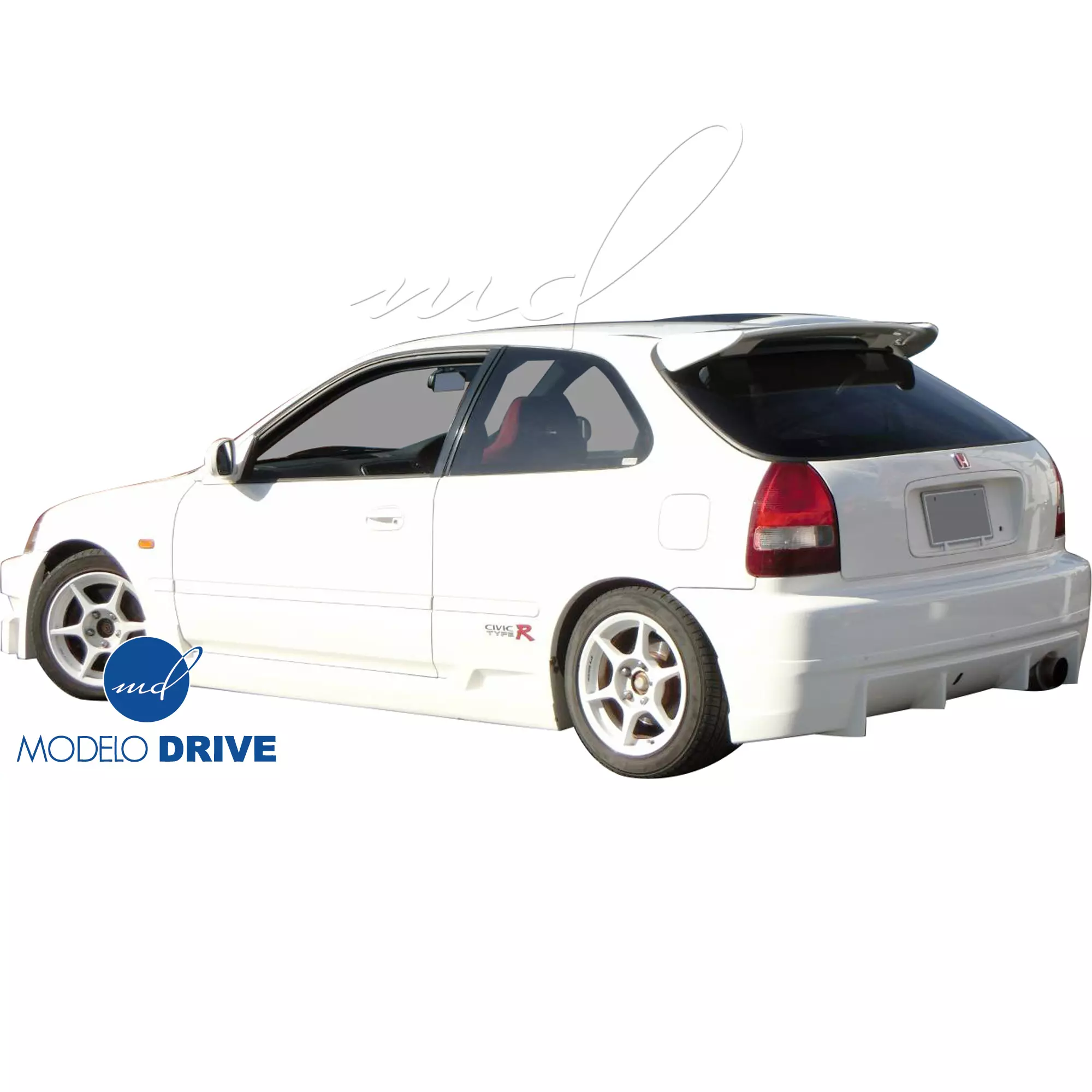 ModeloDrive FRP BCLU Body Kit 4pc > Honda Civic EK9 1996-1998 > 3-Door Hatch - Image 13