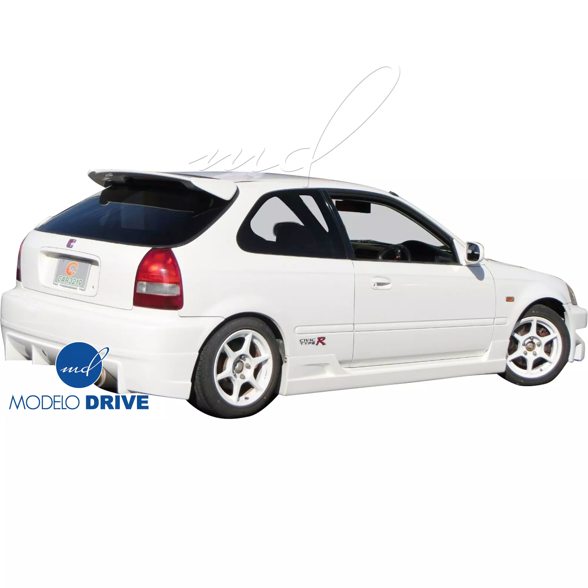 ModeloDrive FRP BCLU Body Kit 4pc > Honda Civic EK9 1996-1998 > 3-Door Hatch - Image 14
