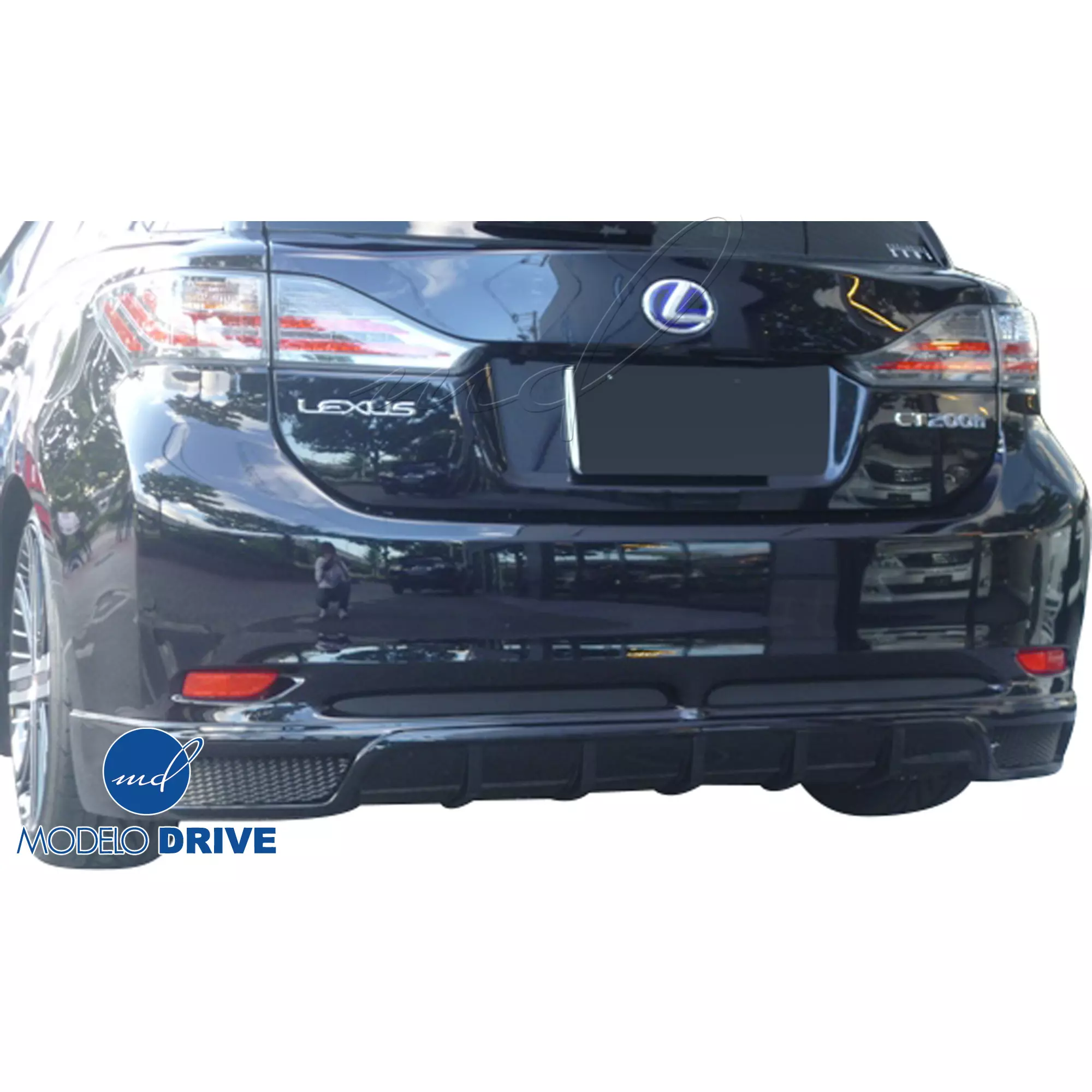 ModeloDrive FRP ZEU Rear Add-on Valance > Lexus CT-Series 200H 2011-2013 - Image 4