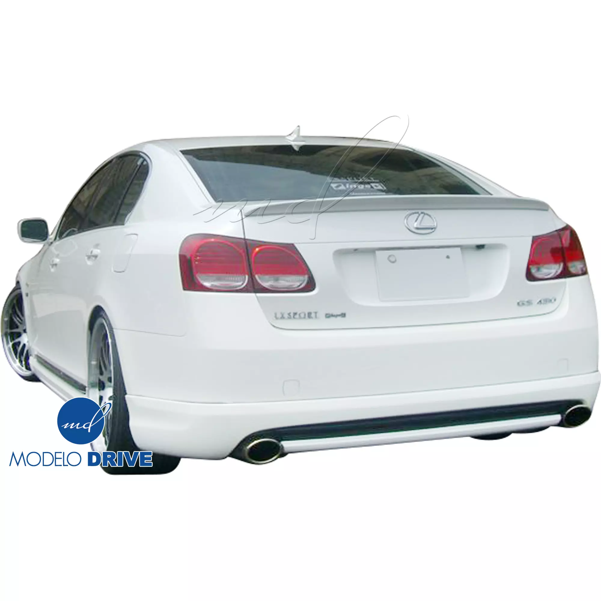 ModeloDrive FRP ING Rear Add-on Valance > Lexus GS-Series GS300 GS350 GS430 GS450H 2006-2007 - Image 2