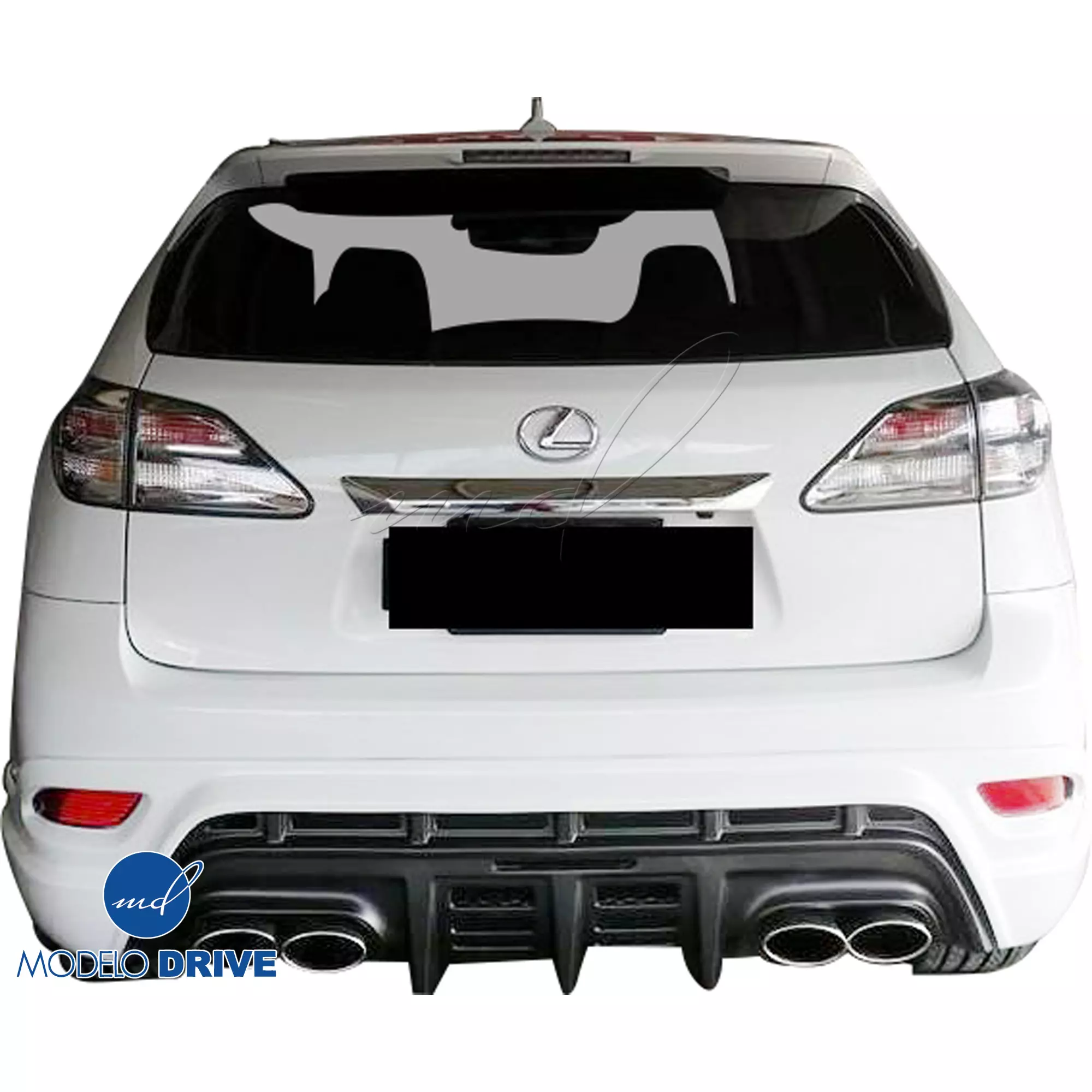ModeloDrive FRP WAL BISO Rear Add-on Valance > Lexus RX-Series RX350 RX450 2010-2013 - Image 3