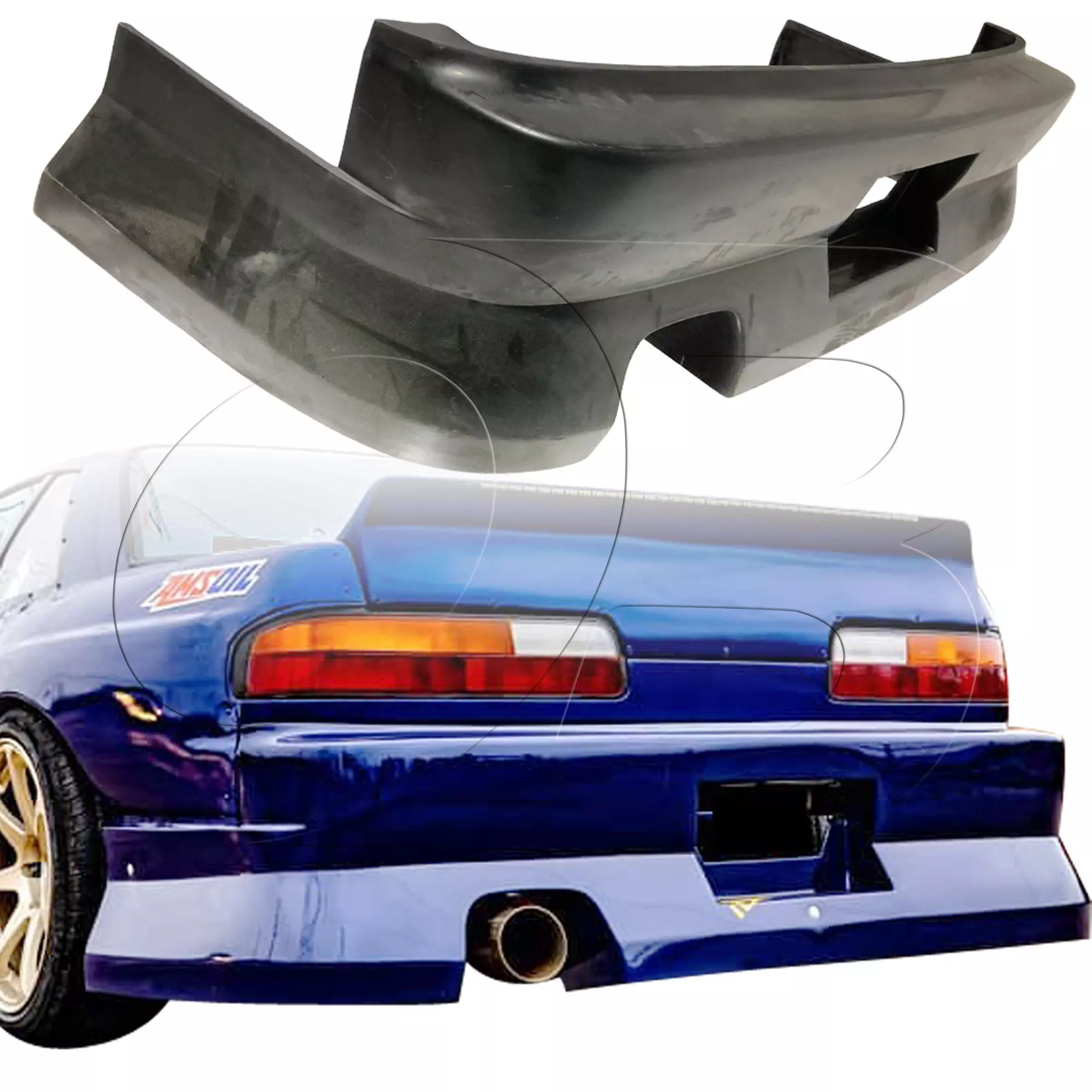 KBD Urethane Bsport2 Style 4pc Full Body Kit > Nissan 240SX 1989-1994 > 2dr Coupe - Image 91