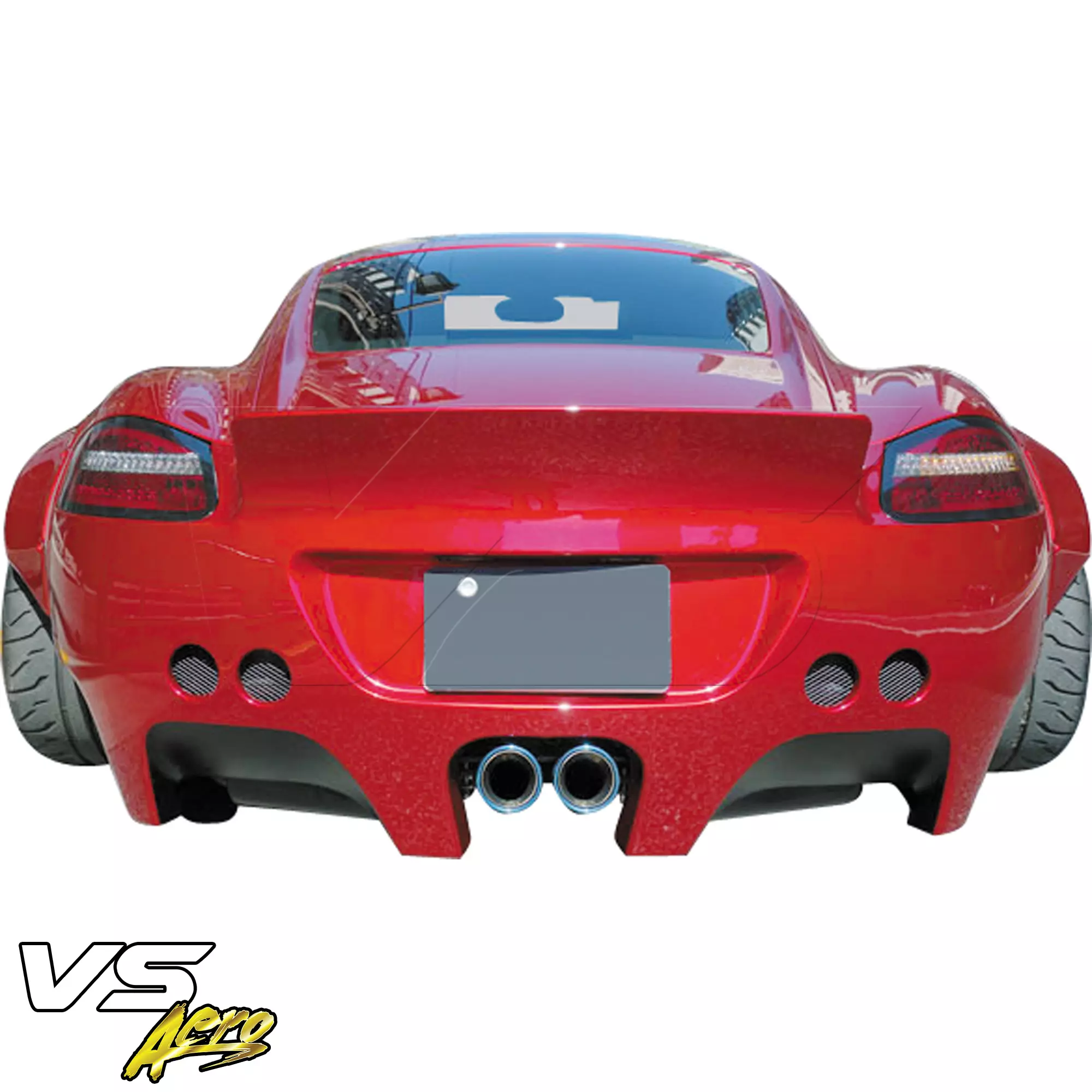 VSaero FRP TKYO v1 Wide Body Rear Bumper > Porsche Cayman 987 2006-2008 - Image 4