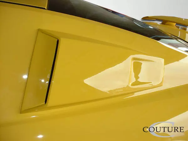 2005-2009 Ford Mustang Couture Urethane CVX Window Scoop Louvers 2 Piece - Image 2