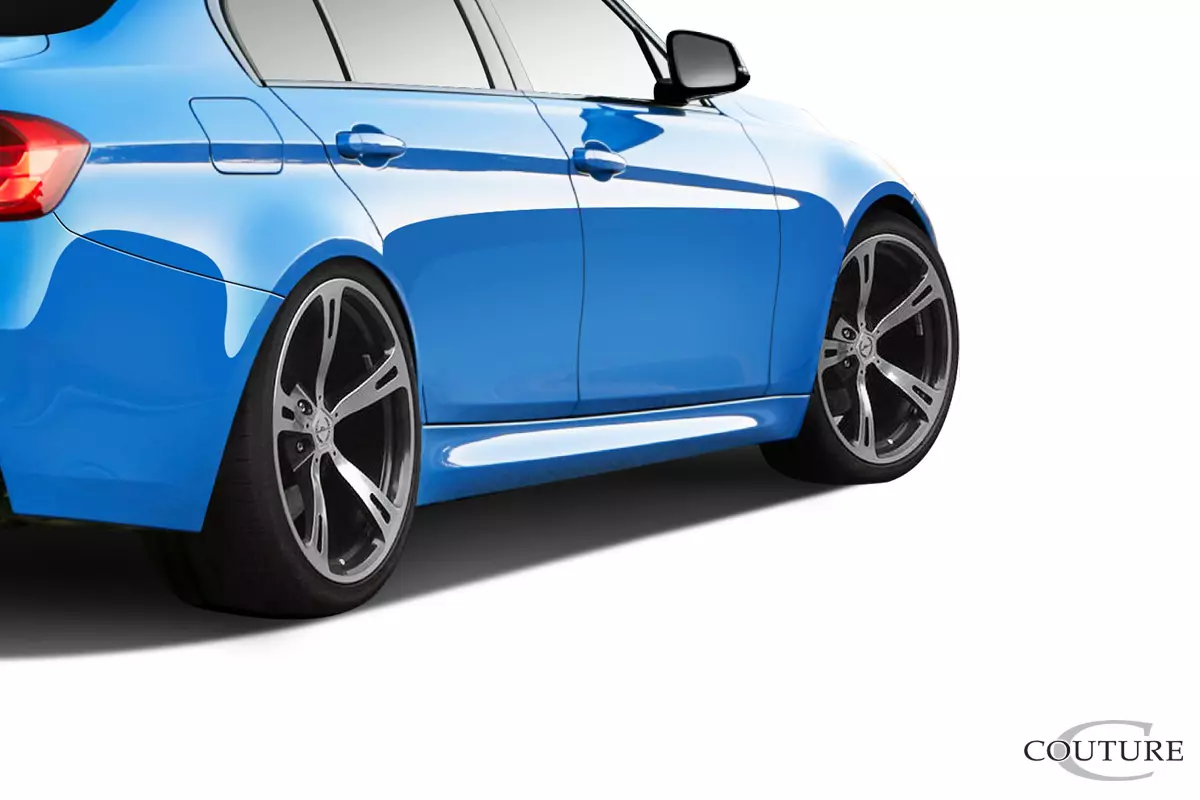 2012-2018 BMW 3 Series F30 Couture Polyurethane M3 Look Side Skirts 2 Piece (ed_112505) - Image 2