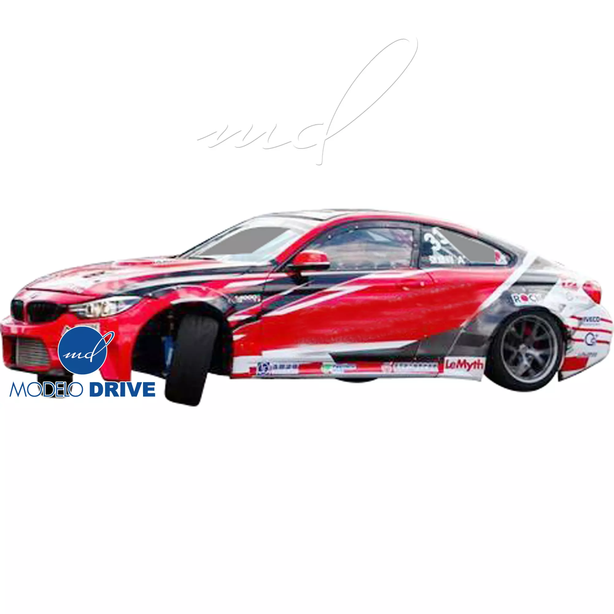 ModeloDrive FRP LBPE Wide Body Side Skirts > BMW 4-Series F32 2014-2020 - Image 9