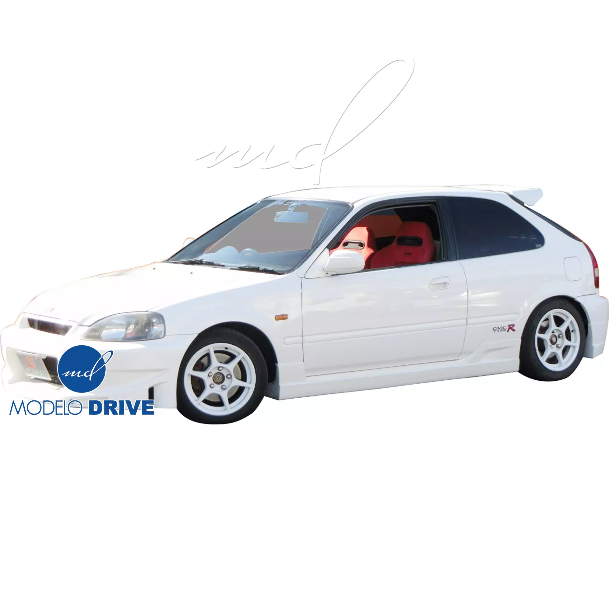 ModeloDrive FRP BCLU Side Skirts > Honda Civic EK9 1996-2000 > 3-Door Hatch - Image 6