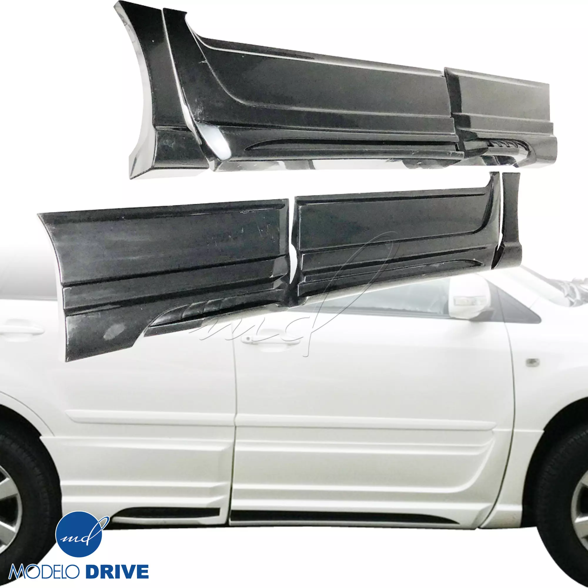 ModeloDrive FRP WAL BISO Side Skirts & Door Caps 6pc > Lexus RX-Series RX350 RX450 2010-2013 - Image 1