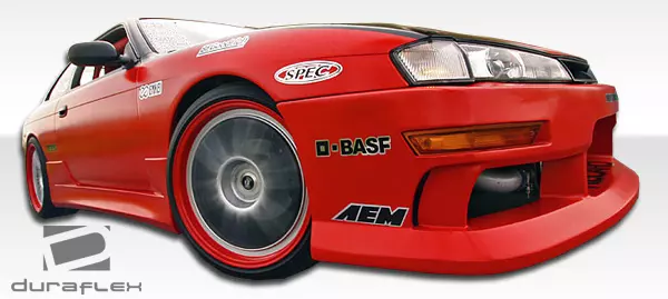 1995-1998 Nissan 240SX S14 Duraflex V-Speed Side Skirts Rocker Panels 2 Piece - Image 4
