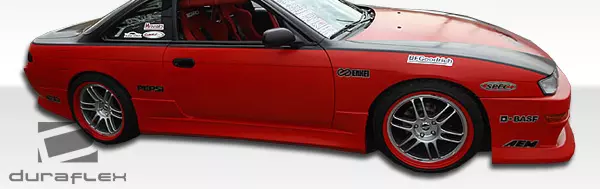 1995-1998 Nissan 240SX S14 Duraflex V-Speed Side Skirts Rocker Panels 2 Piece - Image 5