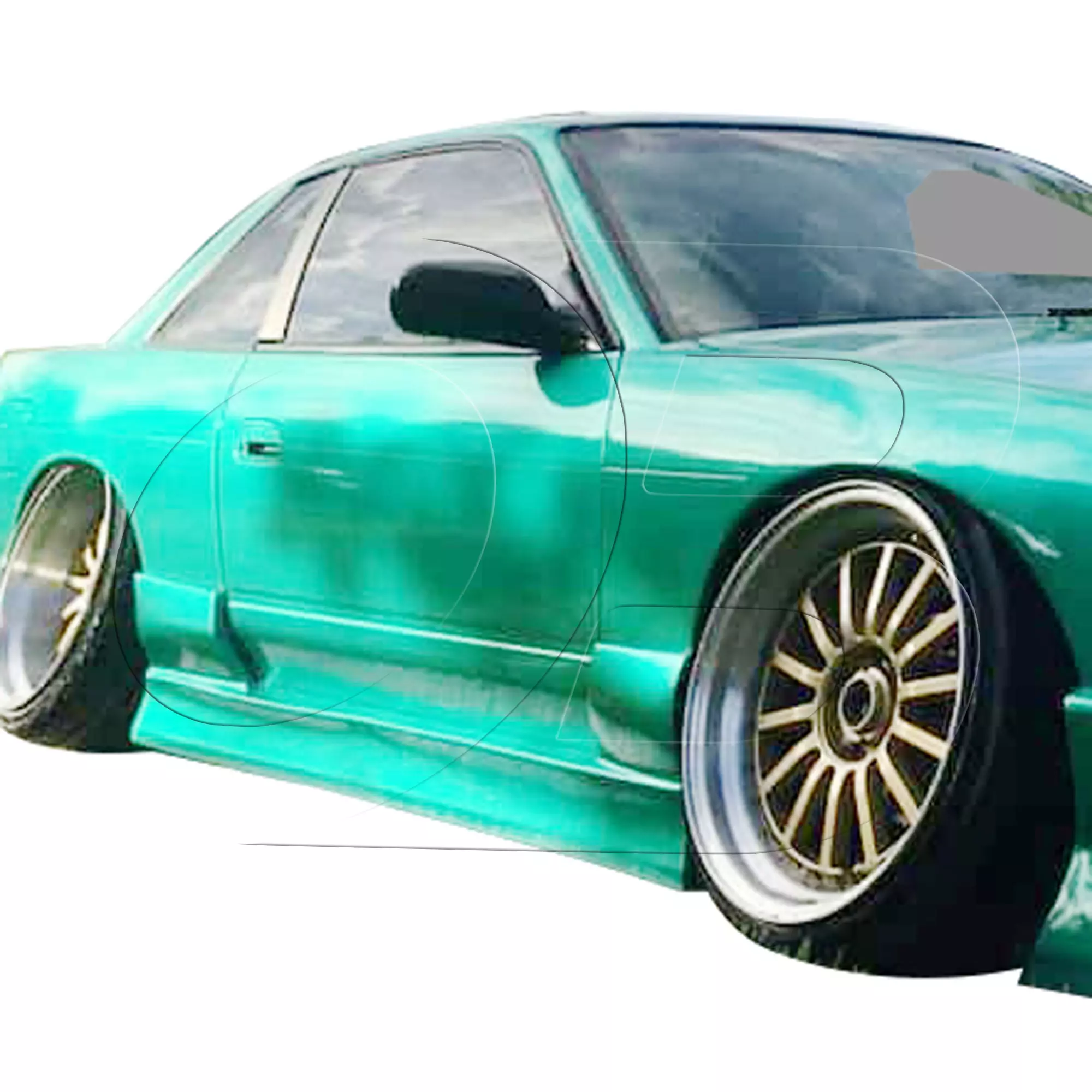 KBD Urethane Bsport2 Style 4pc Full Body Kit > Nissan 240SX 1989-1994 > 2dr Coupe - Image 48