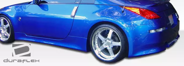 2003-2008 Nissan 350Z Z33 Duraflex V-Speed Side Skirts Rocker Panels 2 Piece - Image 6
