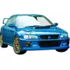 VSaero FRP MAT 22B Wide Body Fenders 5pc (rear) for Subaru Impreza GC8 1993-2001 > 4dr Sedan - Image 29